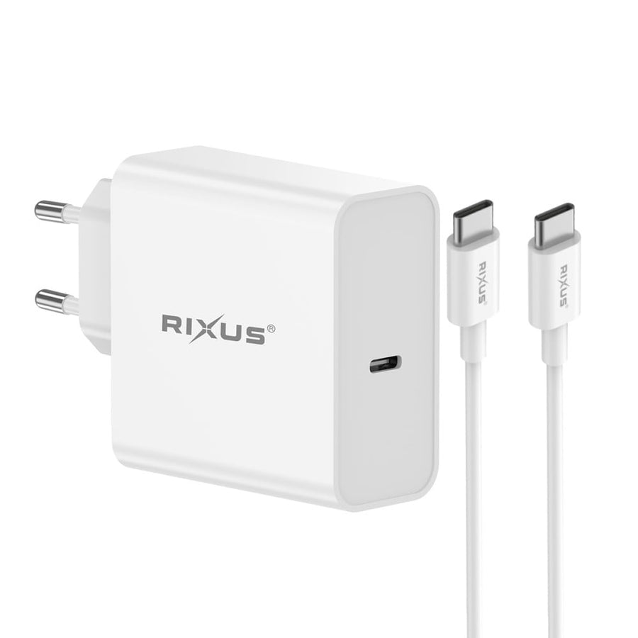 Chargeur universel USB-C Rixus RXLC26 blanc