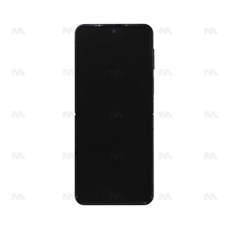 Chassis + Ecran Officiel Service Pack + Vitre pour Samsung Galaxy Z Flip4 F721B - Graphite