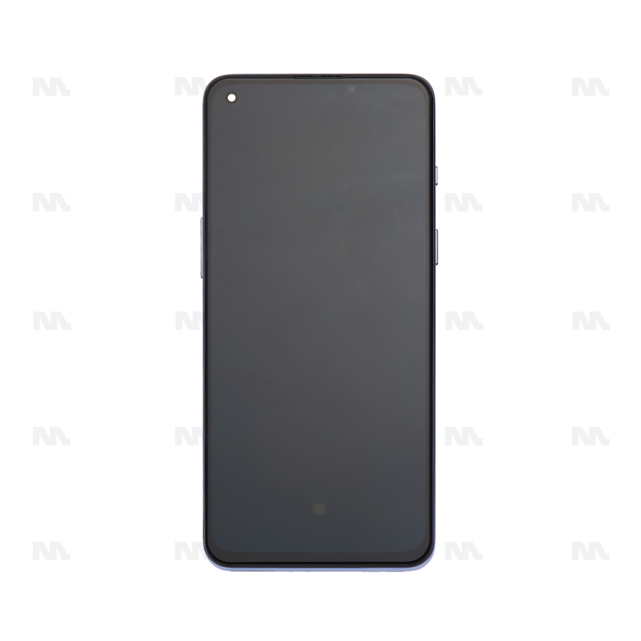 Chassis + Ecran Original OEM + Vitre pour Oneplus Nord 2 5G DN2101 / DN2103 - Noir