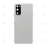 Vitre arrière pour Samsung Galaxy S20 FE 5G G781B avec objectif, blanc nuage, Original