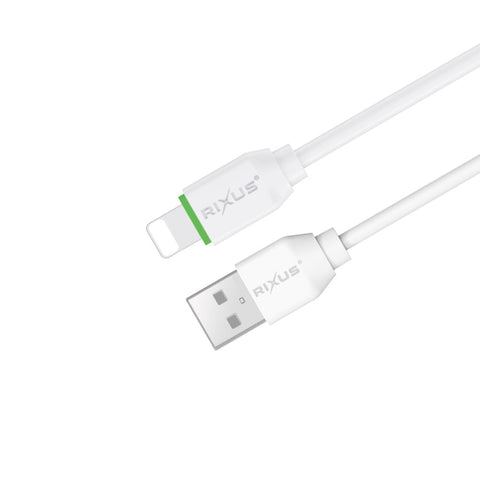 Câble de données Rixus RXU81A Boost Lightning 1 m blanc