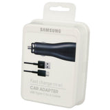 Chargeur rapide pour voiture Samsung EP-LN915UBEGWW avec câble USB C - Noir