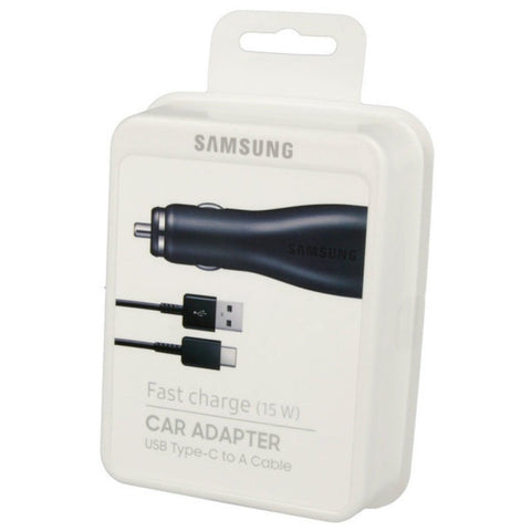 Chargeur rapide pour voiture Samsung EP-LN915UBEGWW avec câble USB C - Noir