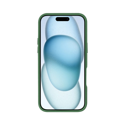 Étui Rixus Classic 03 avec MagSafe pour Apple iPhone 16 Pro Max vert foncé