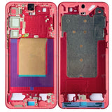 Cadre central rouge corail OEM pour Samsung Galaxy S25 Plus S936B