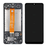 Chassis + Ecran Officiel Service Pack + Vitre pour Samsung Galaxy A12s A127F - Noir