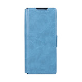 Étui portefeuille Rixus avec porte-stylo pour Samsung Galaxy Z Fold4 bleu sierra
