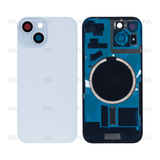 Vitre Arrière sans NFC, cadre de caméra agrandi bleu Compatible pour Apple iPhone 15 Plus
