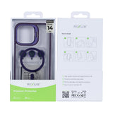 Étui Rixus Classic 03 avec MagSafe pour Apple iPhone 14 Pro violet foncé