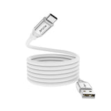 Câble de recharge magnétique Rixus RXUC59AC USB-A vers USB-C 1 m 15 W blanc