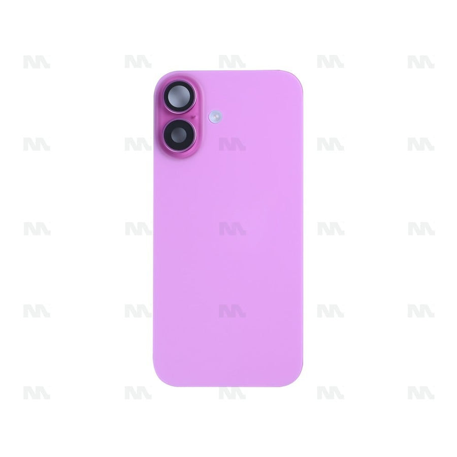Vitre Arrière avec NFC, cadre de caméra agrandi pour Apple iPhone 16 – Rose – Reconditionné