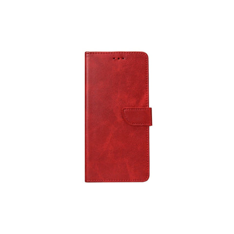Rixus Bookcase pour Apple iPhone 5, 5S Rouge foncé