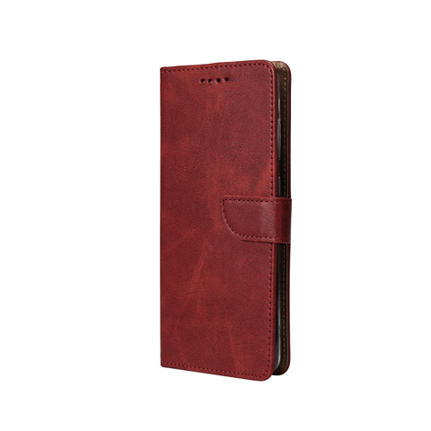Rixus Bookcase pour Samsung Galaxy S24 Plus, S25 Plus Rouge foncé