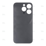 Vitre Arrière sans NFC pour Apple iPhone 14 Pro Max, espace agrandi pour le cadre de l'appareil photo - Noir - Compatible