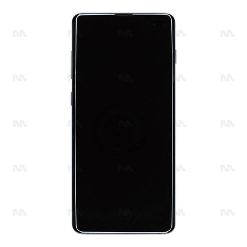 Chassis + Ecran Officiel Service Pack + Vitre pour Samsung Galaxy S10 Plus G975F - Prism Black