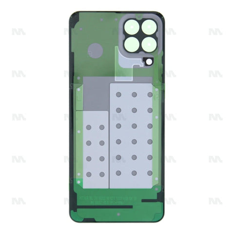 Vitre arrière Samsung Galaxy M33 5G M336B sans objectif, bleue, Original
