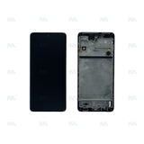 Chassis + Ecran Officiel Service Pack + Vitre pour Samsung Galaxy M51 M515F - Celestial Black