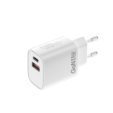Adaptateur PD Quick GaN CH33W USB-A vers USB-C 33 W blanc