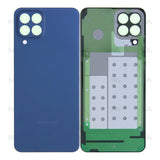 Vitre arrière Samsung Galaxy M33 5G M336B sans objectif, bleue, Original