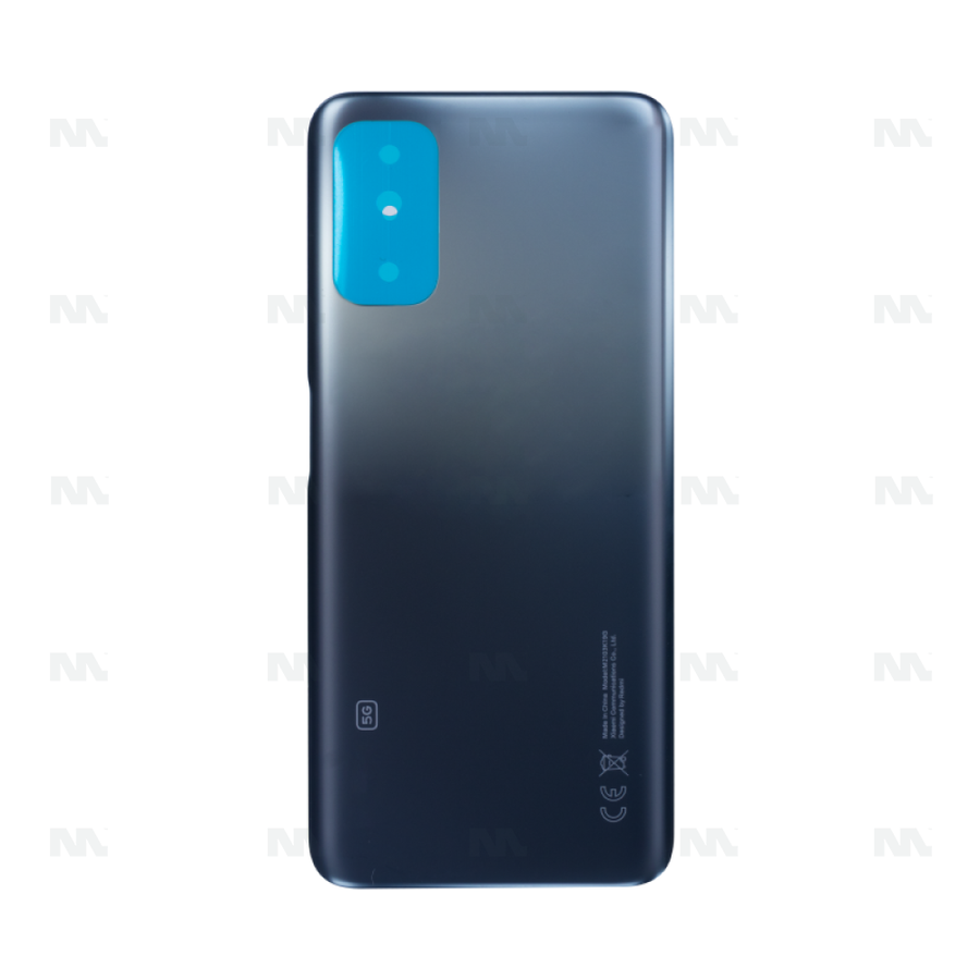 Vitre arrière pour Xiaomi Redmi Note 10 5G sans objectif, gris graphite, Original