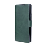 Étui portefeuille Rixus avec porte-stylo pour Samsung Galaxy Z Fold5 vert