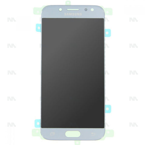 Ecran OLED + Vitre pour Samsung Galaxy J5 2017 (SM-J530F) Quality Silver / Blue - Quality Silver