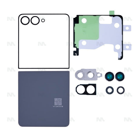 Ensemble de coques arrière Samsung Galaxy Z Flip7 F741B avec lentille menthe OEM