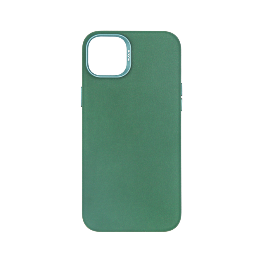 Étui Rixus Classic 02 avec MagSafe pour Apple iPhone 15 Plus vert