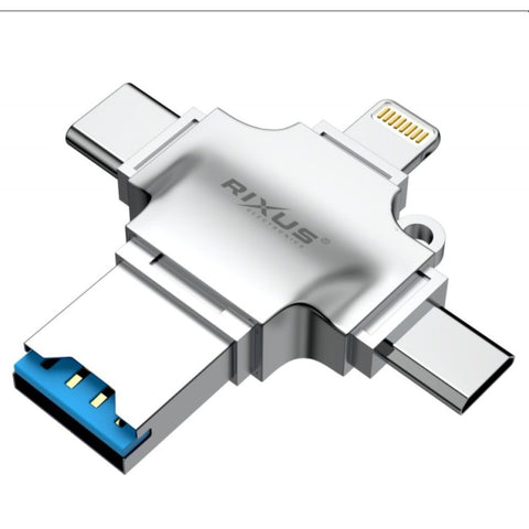 Lecteur de cartes multifonction 4 en 1 Rixus RXCR4