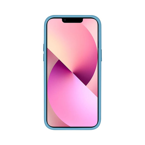 Étui Rixus Classic 03 avec MagSafe pour Apple iPhone 13 Pro Max bleu clair