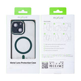 Étui Rixus Classic 04 avec MagSafe pour Apple iPhone 15 vert foncé