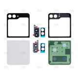 Vitre arrière pour Samsung Galaxy Z Flip5 F731B avec crème pour objectif OEM