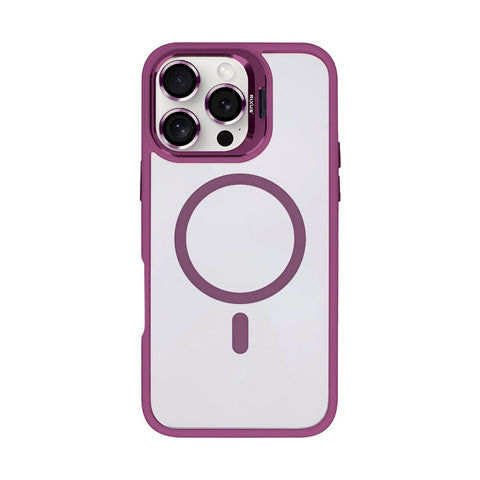 Étui Rixus Classic 03 avec MagSafe pour Apple iPhone 16 Pro Max rose foncé