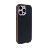 Coque Mag Carbon avec MagSafe pour Apple iPhone 12 Pro Max - Marron