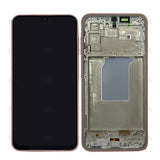 Chassis + Ecran Officiel Service Pack + Vitre pour Samsung Galaxy A26 A266B - Peach Pink