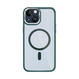 Étui Rixus Classic 04 avec MagSafe pour Apple iPhone 14 Plus vert foncé