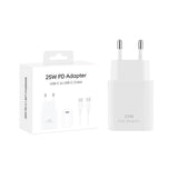 Adaptateur PD CH25W08 USB-C vers USB-C 25 W blanc