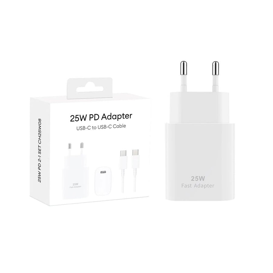 Adaptateur PD CH25W08 USB-C vers USB-C 25 W blanc