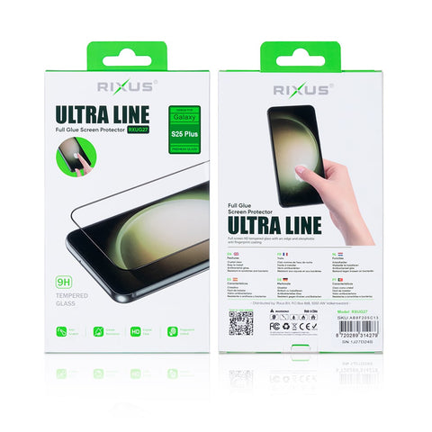 Verre trempé Rixus Clear HD Ultra Line pour Samsung Galaxy S25 Plus