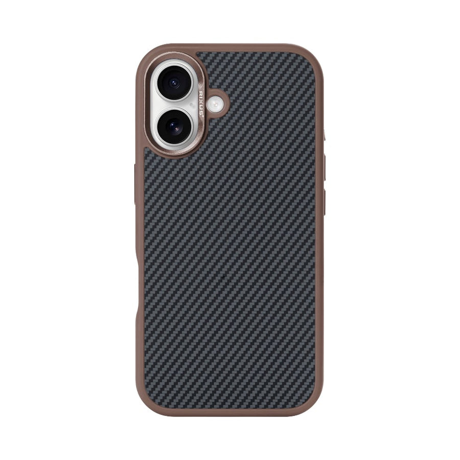 Coque Mag Carbon avec MagSafe pour Apple iPhone 16 Plus - Marron