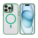 Étui Rixus Classic 03 avec MagSafe pour Apple iPhone 15 Pro Max vert clair