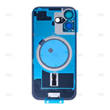 Vitre Arrière sans NFC, cadre d'appareil photo agrandi bleu brumeux Compatible pour Apple iPhone 17