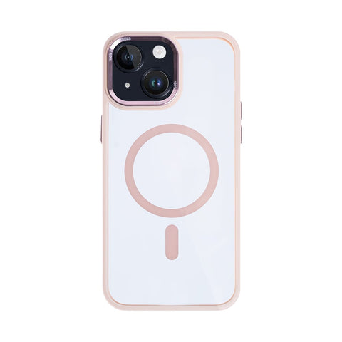 Étui Rixus Classic 04 avec MagSafe pour Apple iPhone 14 rose