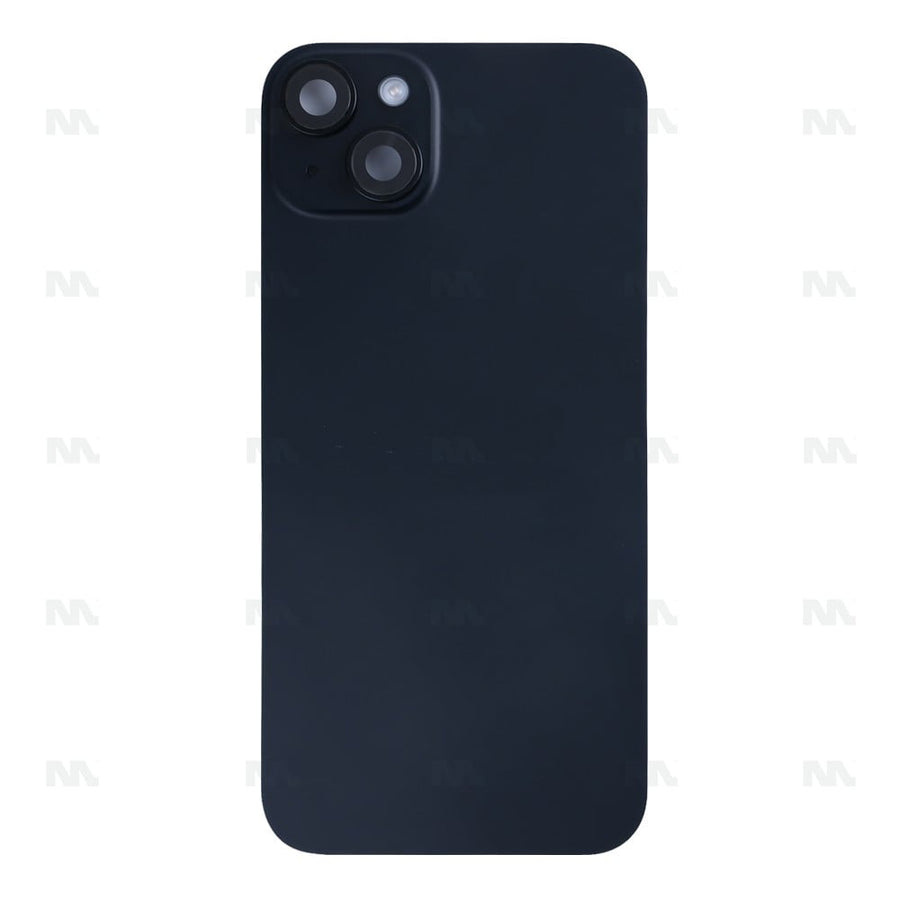 Vitre Arrière avec NFC, cadre de caméra agrandi pour Apple iPhone 15 Plus – Noir – Reconditionné