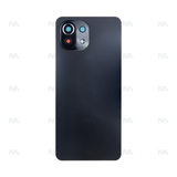 Vitre arrière pour Xiaomi 11 Lite 5G NE avec objectif – Truffle Black – OEM