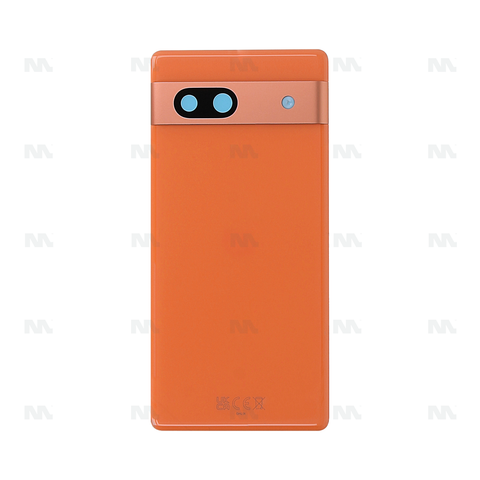 Vitre arrière pour Google Pixel 7a avec objectif corail OEM