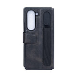 Étui portefeuille Rixus avec porte-stylo pour Samsung Galaxy Z Fold5 Noir