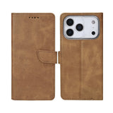 Bibliothèque Rixus pour Apple iPhone 17 Pro Max Marron clair