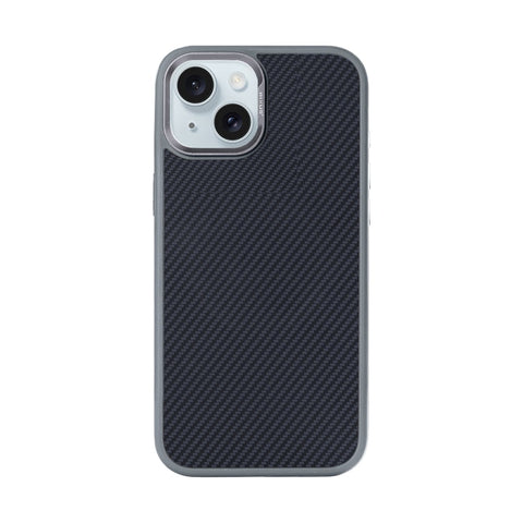 Coque Mag Carbon avec MagSafe pour Apple iPhone 14 – Gris titane