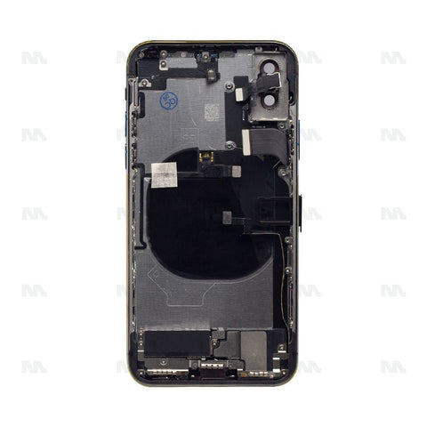 Boîtier pour Apple iPhone X avec petites pièces, noir, OEM